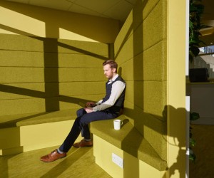 outdoor feel breakout zone in green